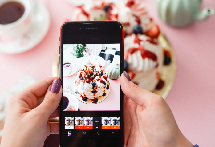 Instagram運用の撮影イメージ